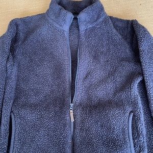 Uniqlo unisex jacket size 11-12Y kids navy blue